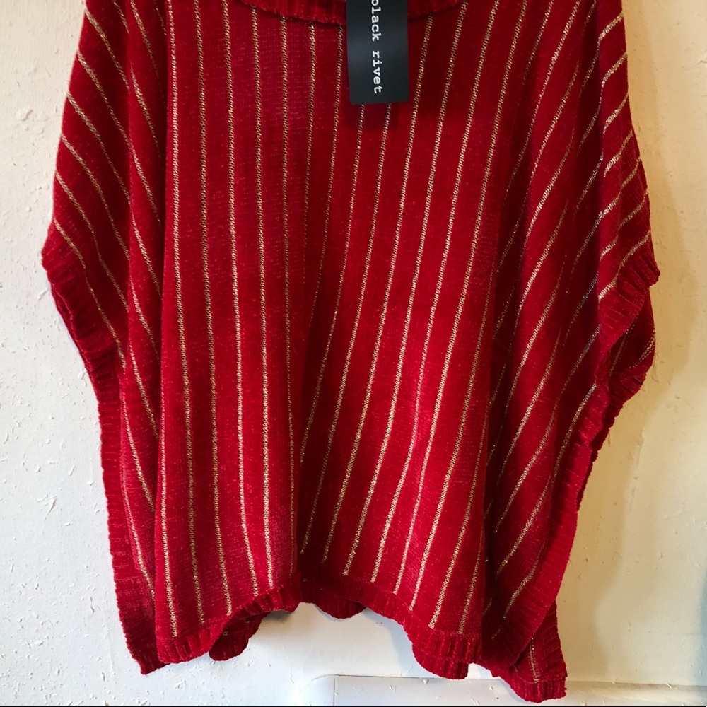 NWT Black Rivet Red Cover Up Jacket Warm Coat Top - Picture 5 of 8